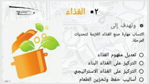 منهج الإعداد، الغذاء